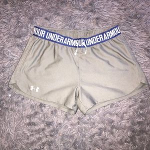 Gray Under Armour Athletic Shorts